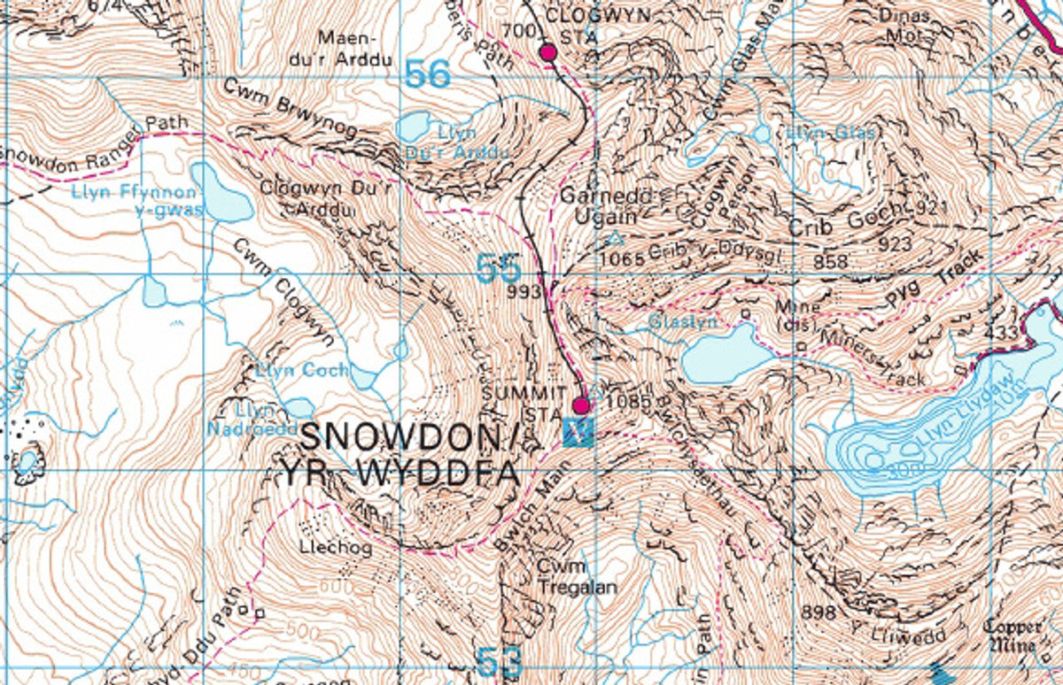 Snowdon Map Snowdon / Yr Wyddfa OS Walking Map Download | PDF Digital Download ...