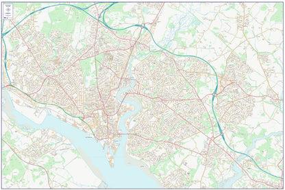 Central Southampton City Street Map - Digital Download