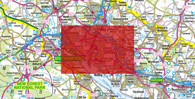 Central Southampton City Street Map - Digital Download