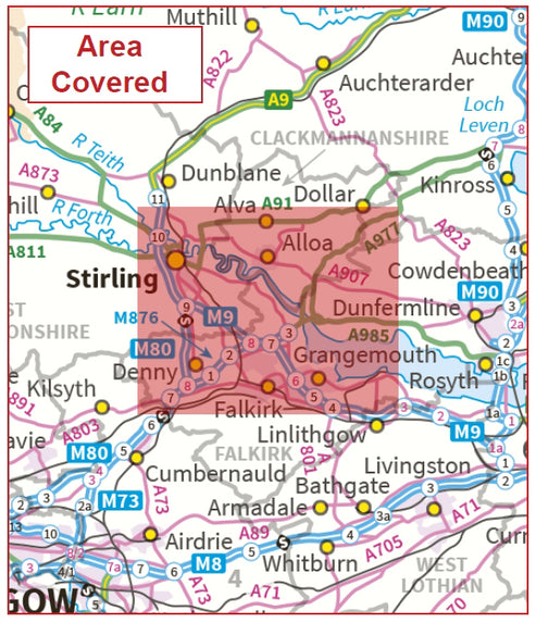Postcode City Sector Map - Stirling and Falkirk - Digital Download ...
