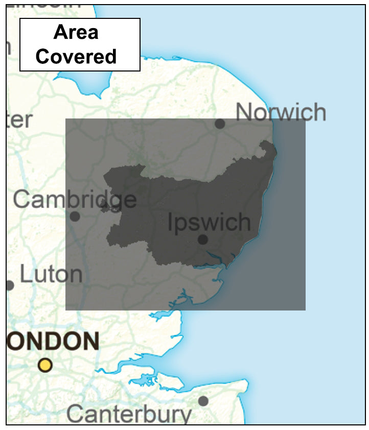 Postcode Sector Map Suffolk Suffolk County Map | District Boundaries | OS PDF Download – ukmaps.co.uk