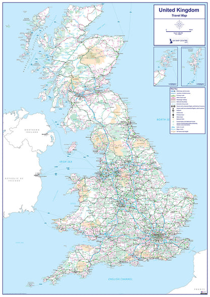 Travel Map 1 - Full UK - Digital Download