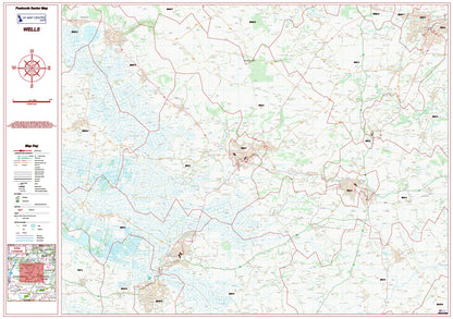 Postcode City Sector Map - Wells - Digital Download – ukmaps.co.uk