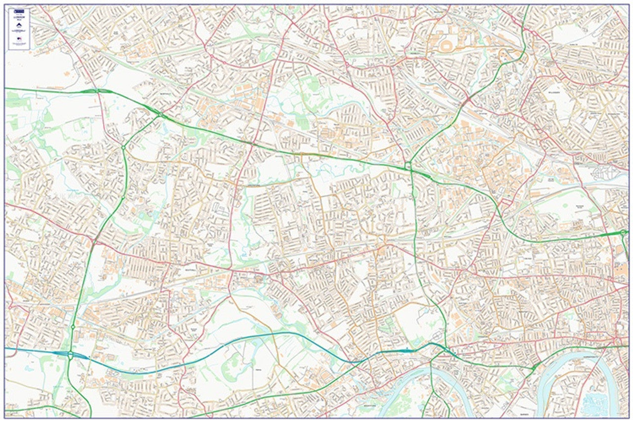 West London City Street Map - Digital Download