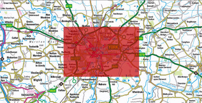 Central York City Street Map - Digital Download